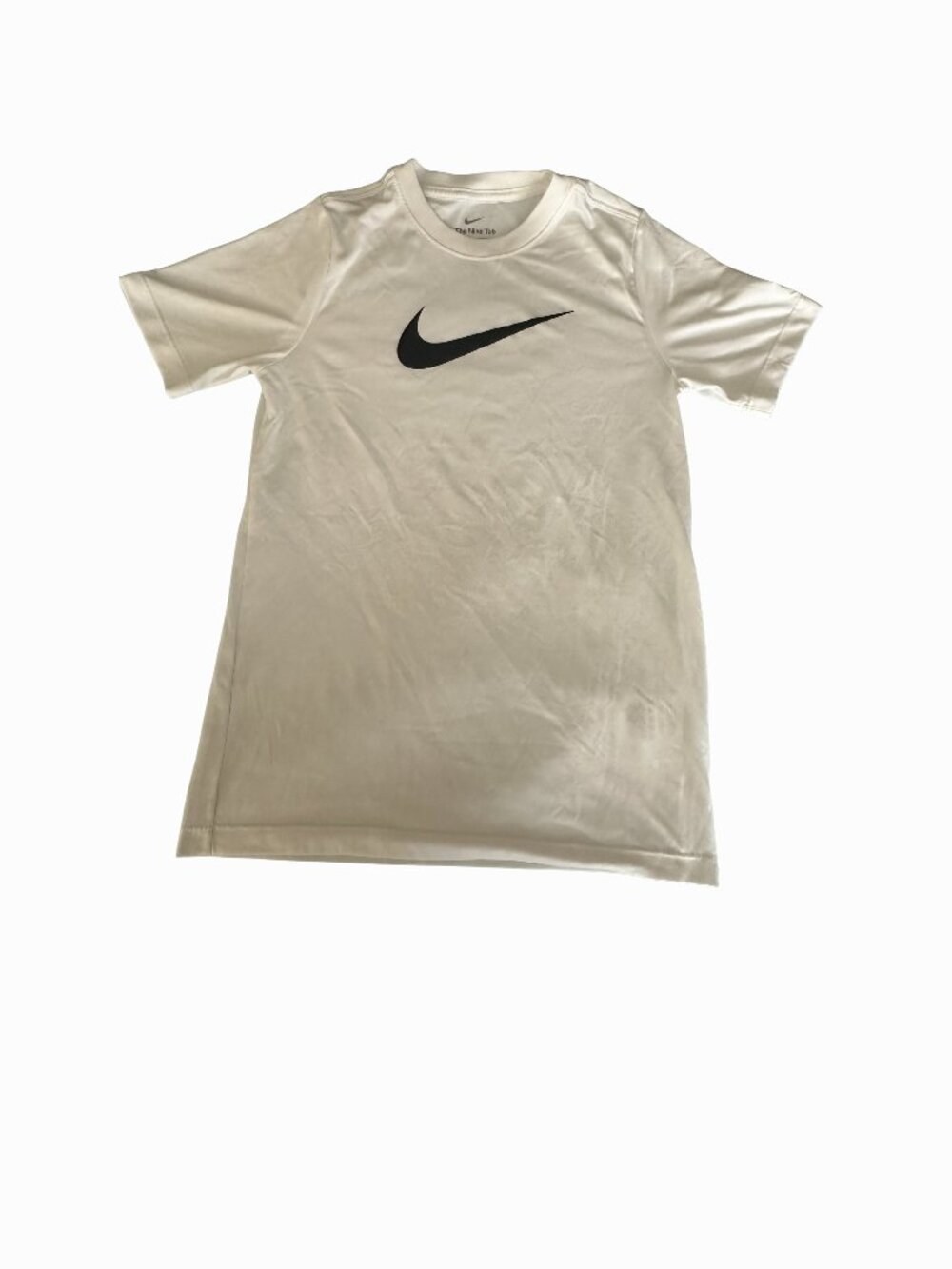 The Nike Tee, nike sportswear, short sleeve, crew neck, white, blue Nike logo